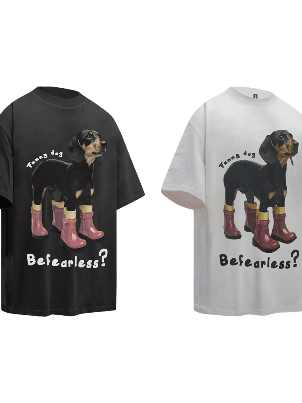 Men's Funny Dog Round Neck Casual T-Shirt, image 4