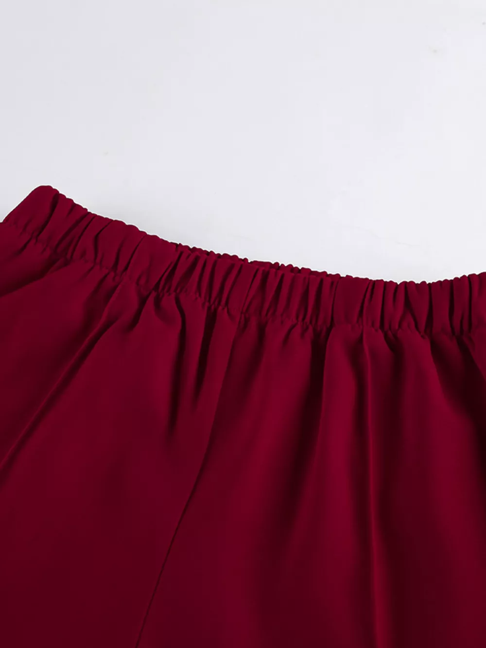 Lapel Collar Blazer and Wide-Leg Pants Set, image 16