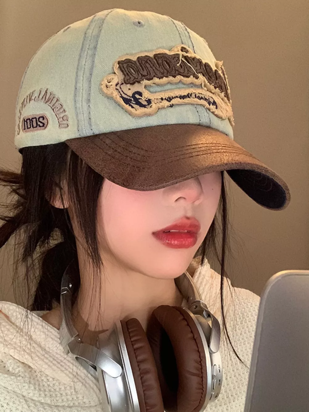 Vintage Washed Embroidered Baseball Cap, image 2