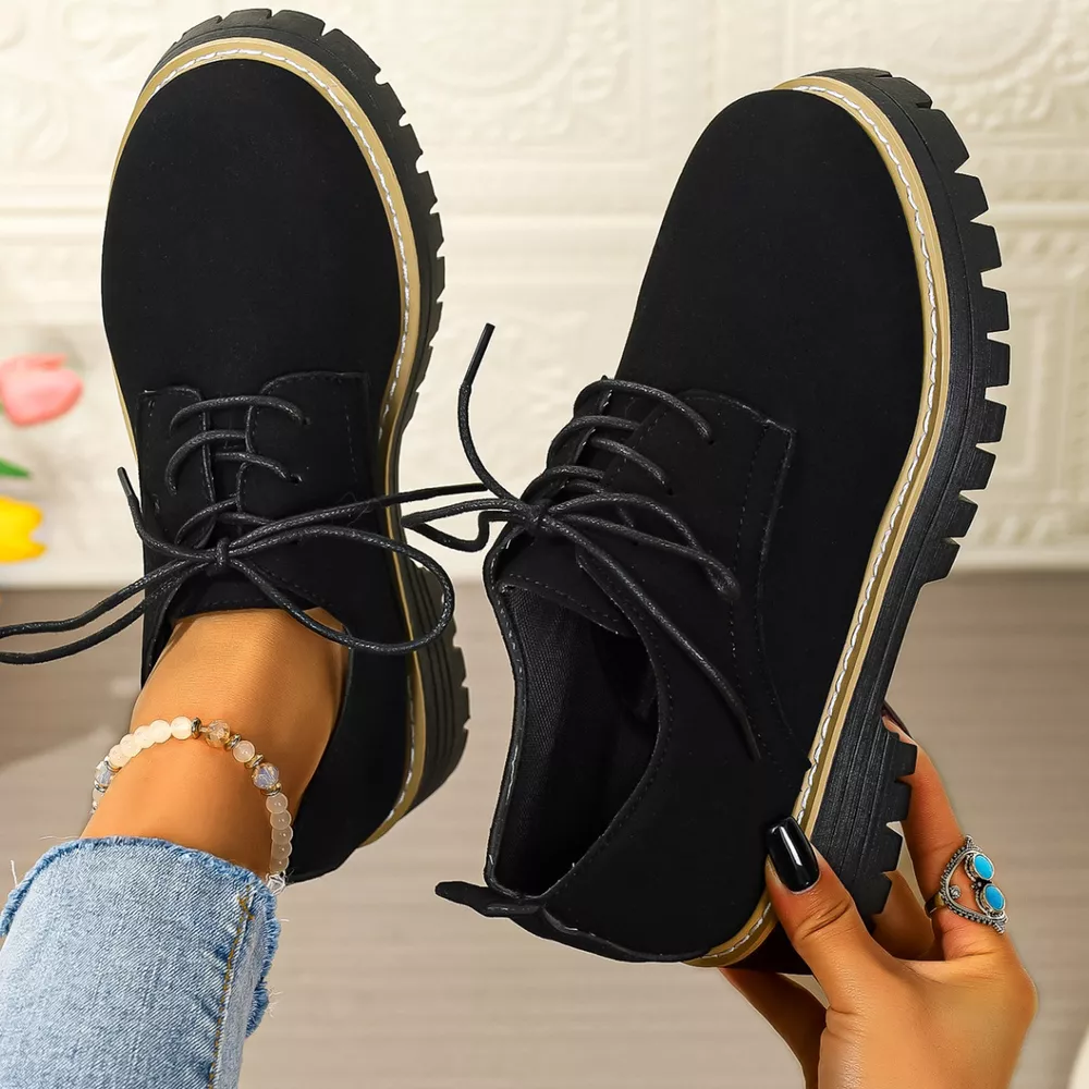 Lace-Up Platform Loafers, image 4