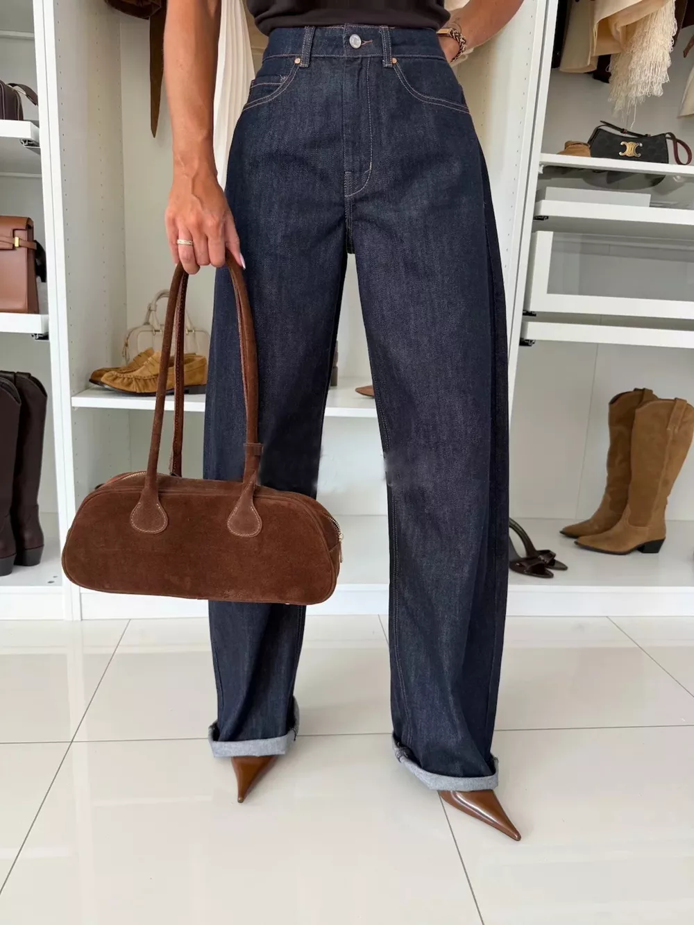 Single-Breasted Blazer and Jeans Denim Set, image 6