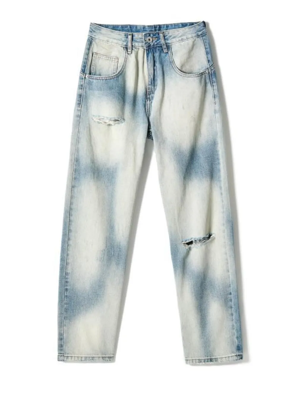 Men's Distressed Relaxed Fit Jeans, image 5