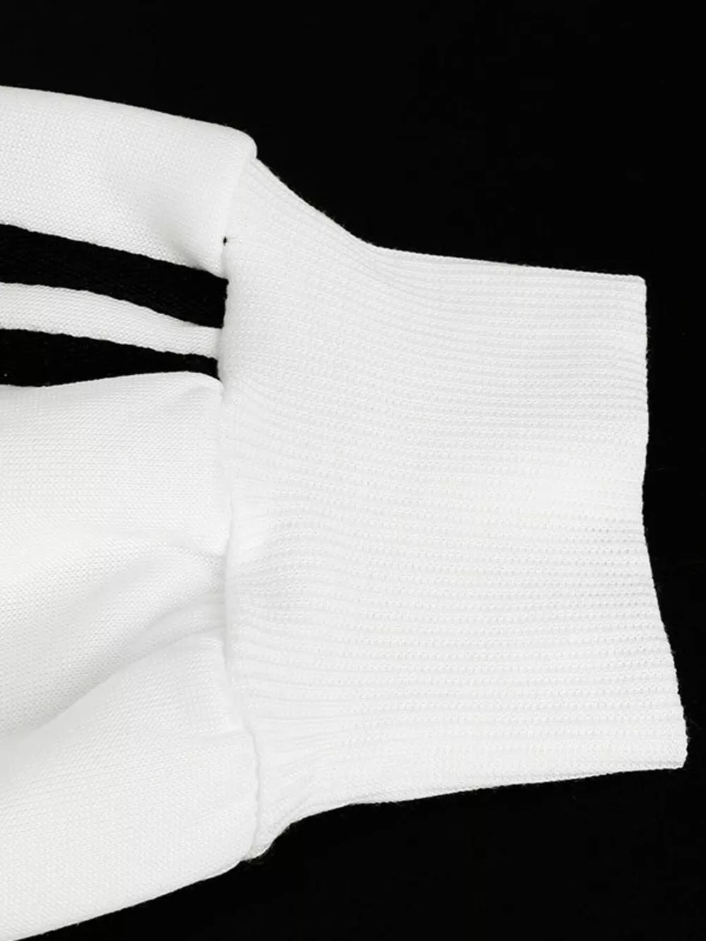 Striped Sleeve Zip-Up Drawstring Hoodie, image 3