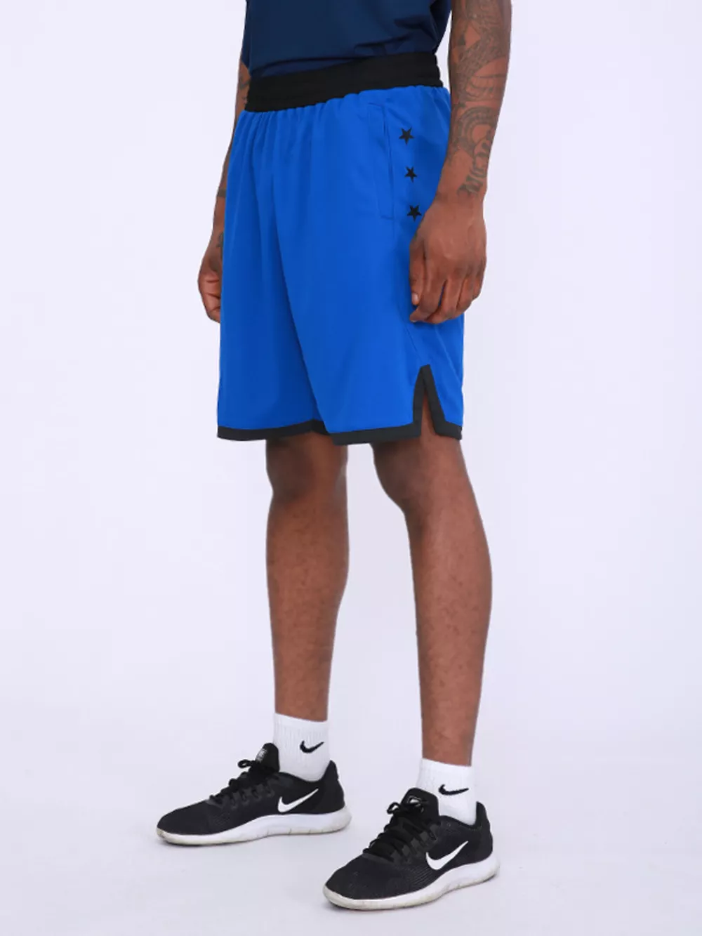 Men's Star Print Breathable Active Shorts, image 4