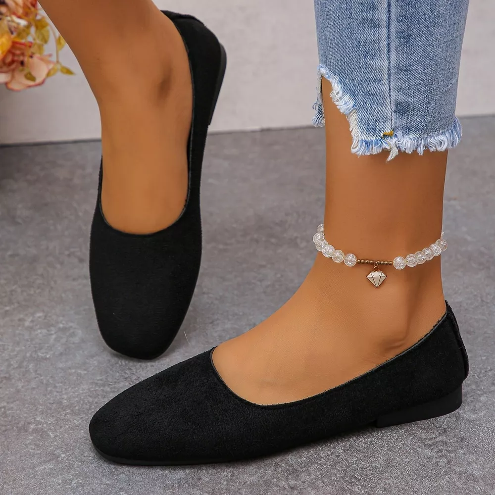 Round Toe Slip-Ons