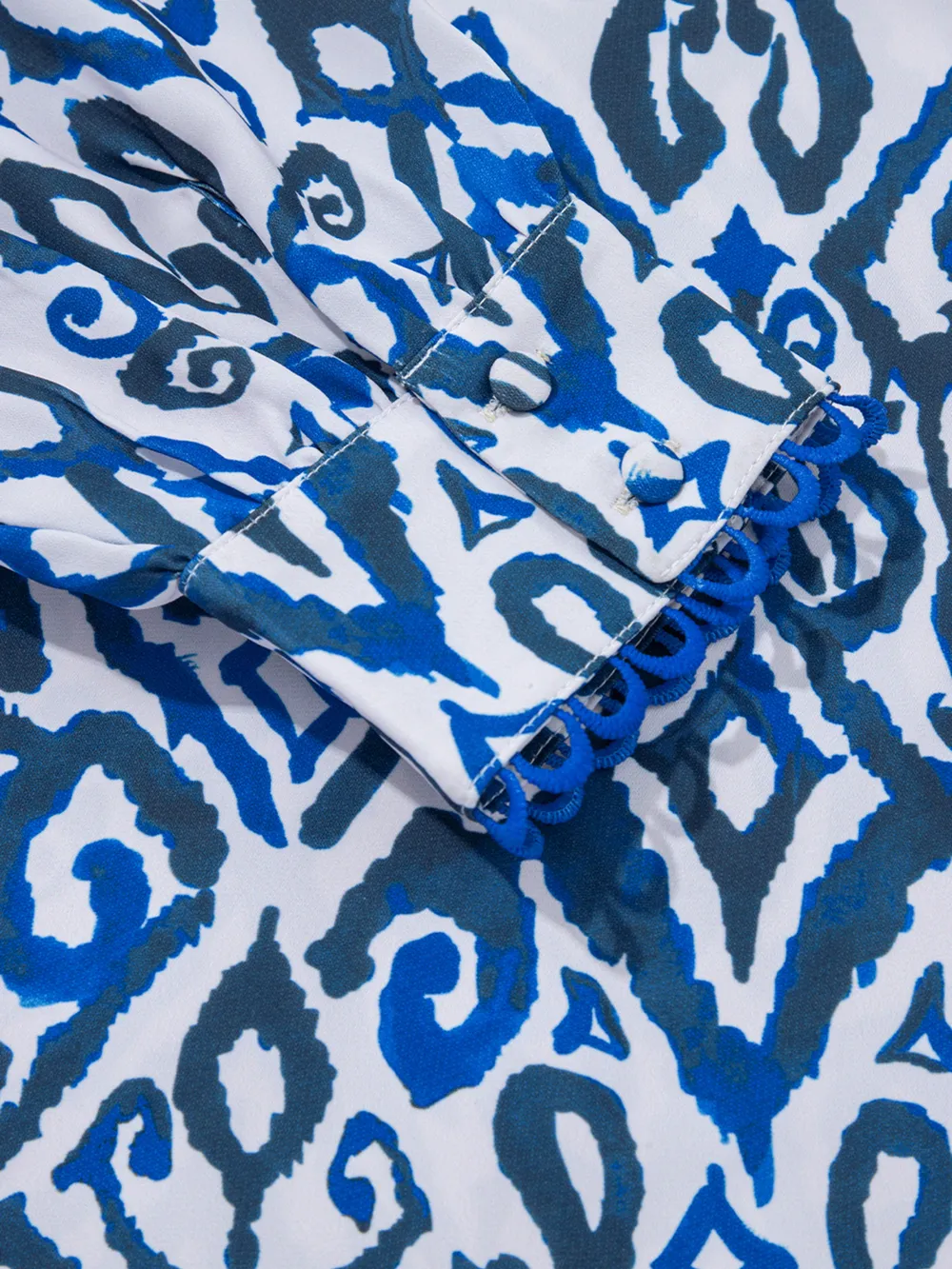 Paisley Print Long Sleeve Blouse, image 3