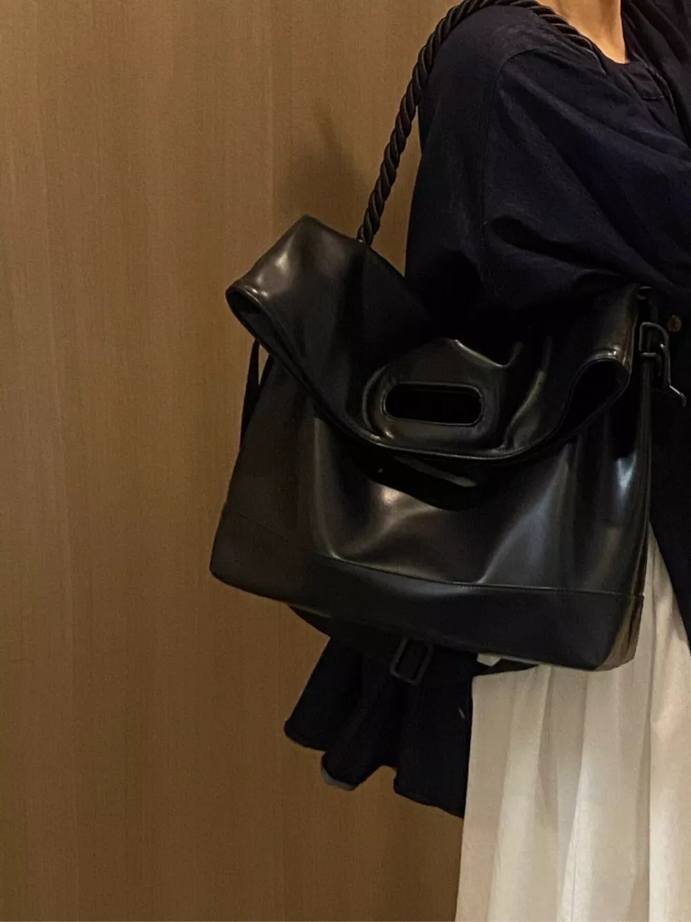 PU Leather Oversized Tote Bag, image 3