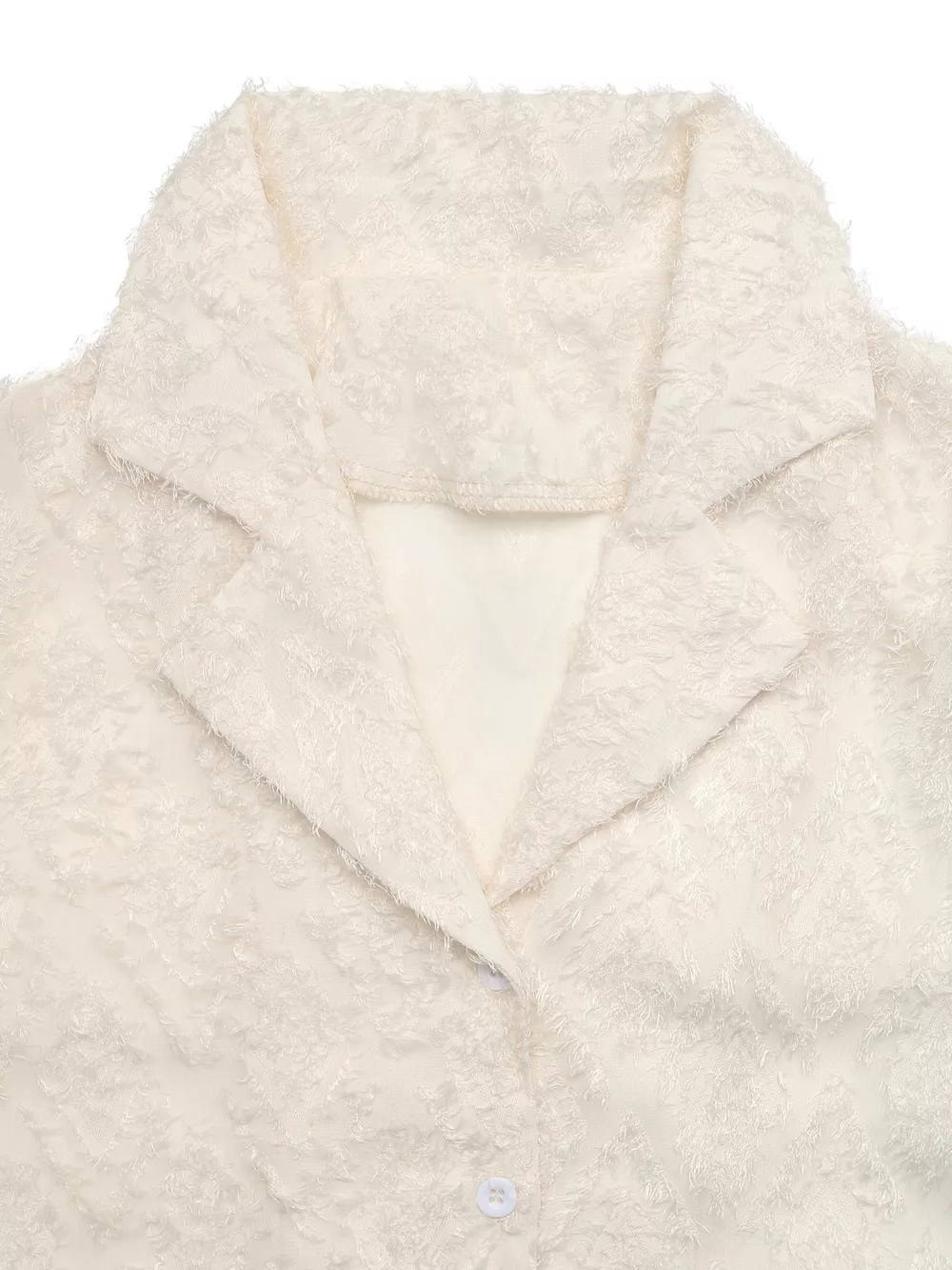 Textured Long Sleeve Button-Up Shirt, image 4