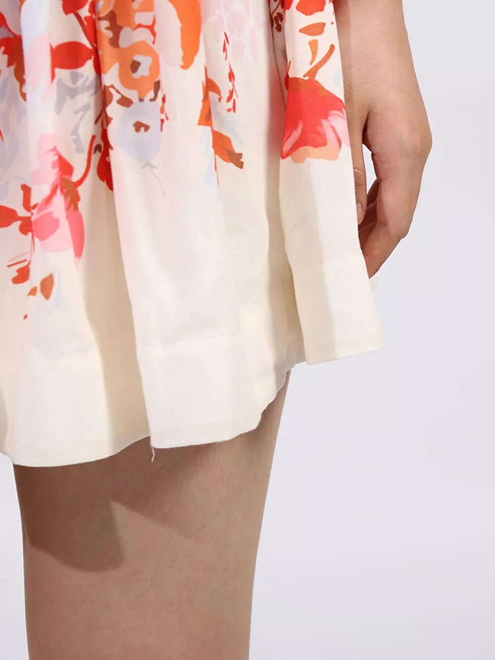 Floral Print Sleeveless A-Line Mini Dress, image 9