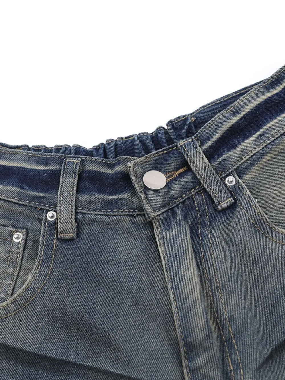 Men's Distressed Wide Leg Jeans, image 8