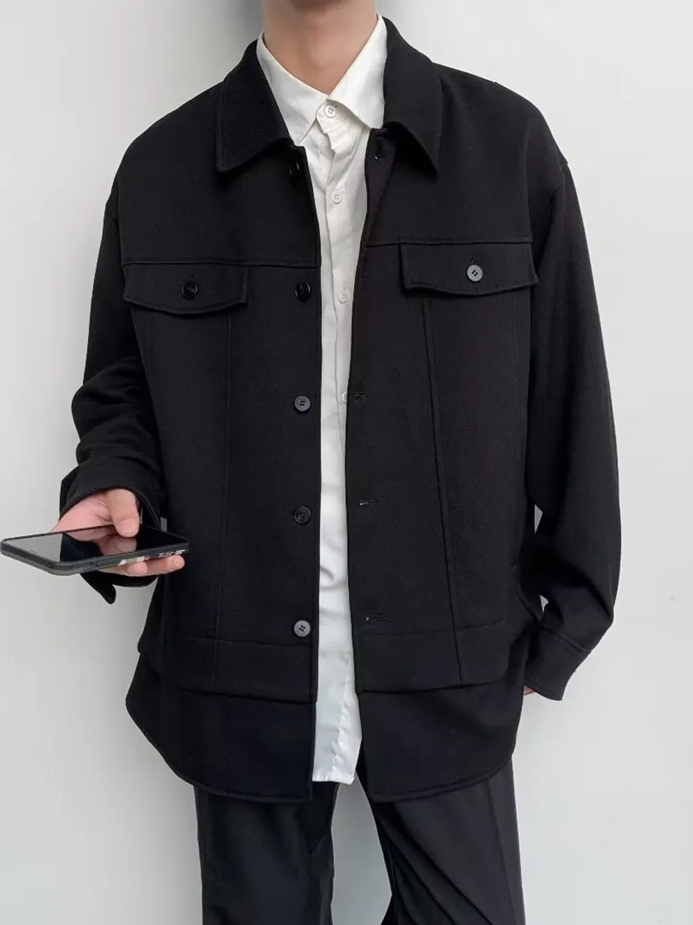 Men's Casual Button-Down Jacket