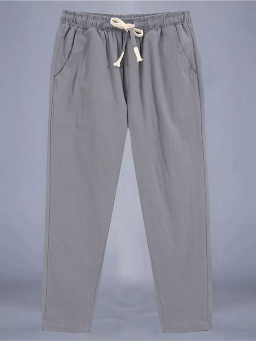 Men's Plus Size Drawstring Loose Fit Pants, image 5