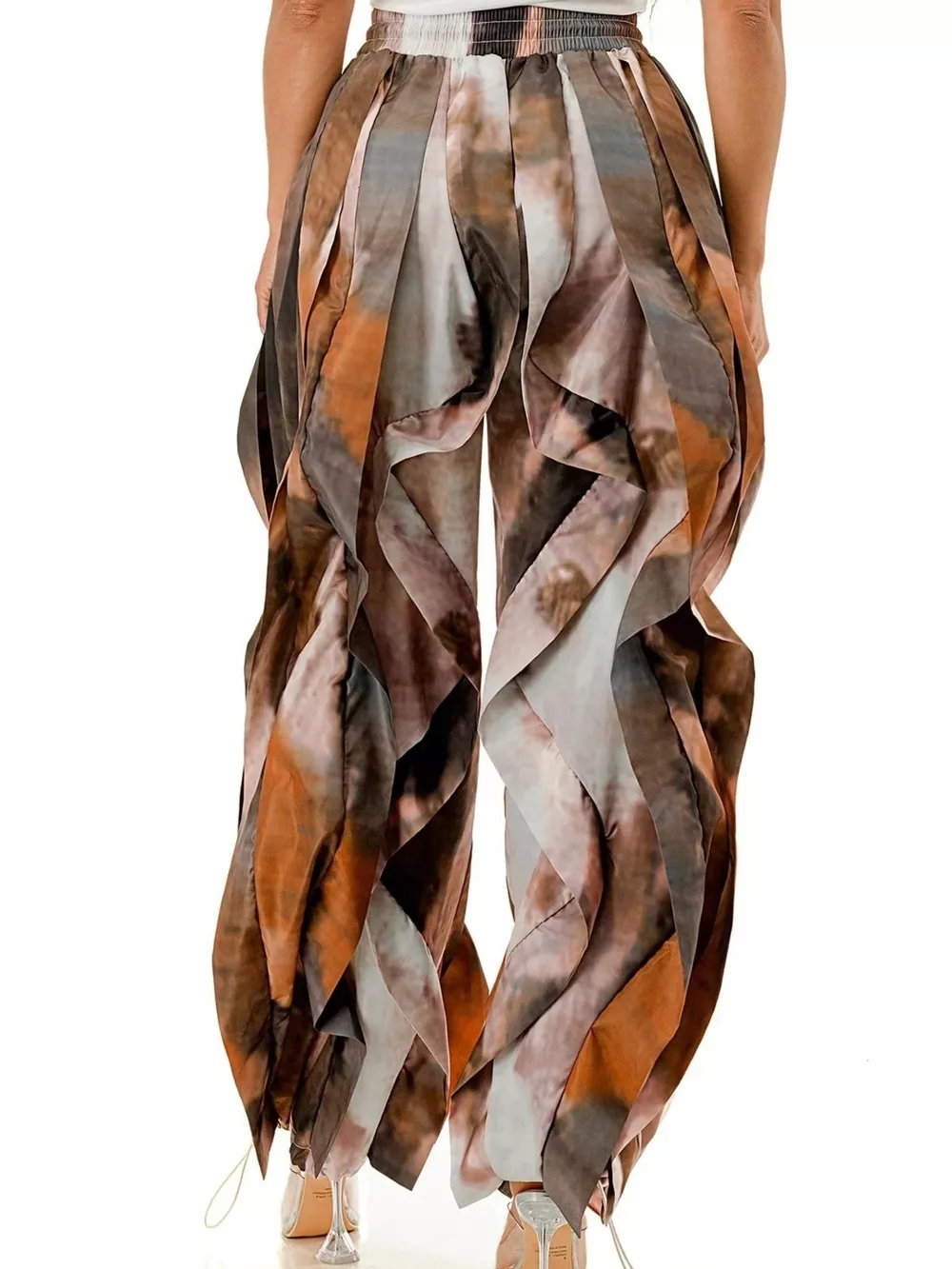 Printed Cargo Pants with Drawstring Waist, image 6