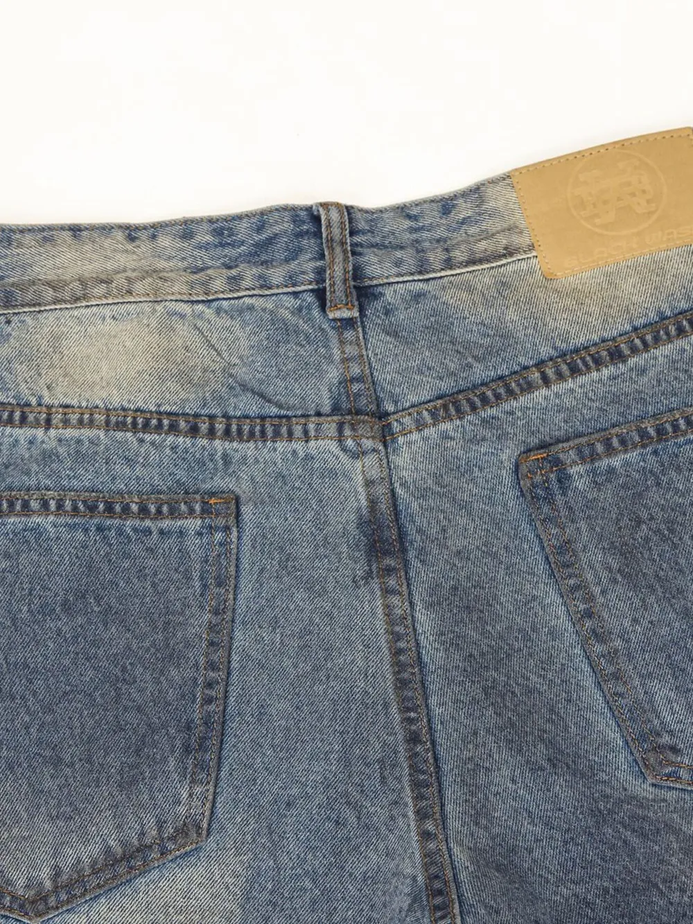 Men's Distressed Washed Straight Jeans, image 9