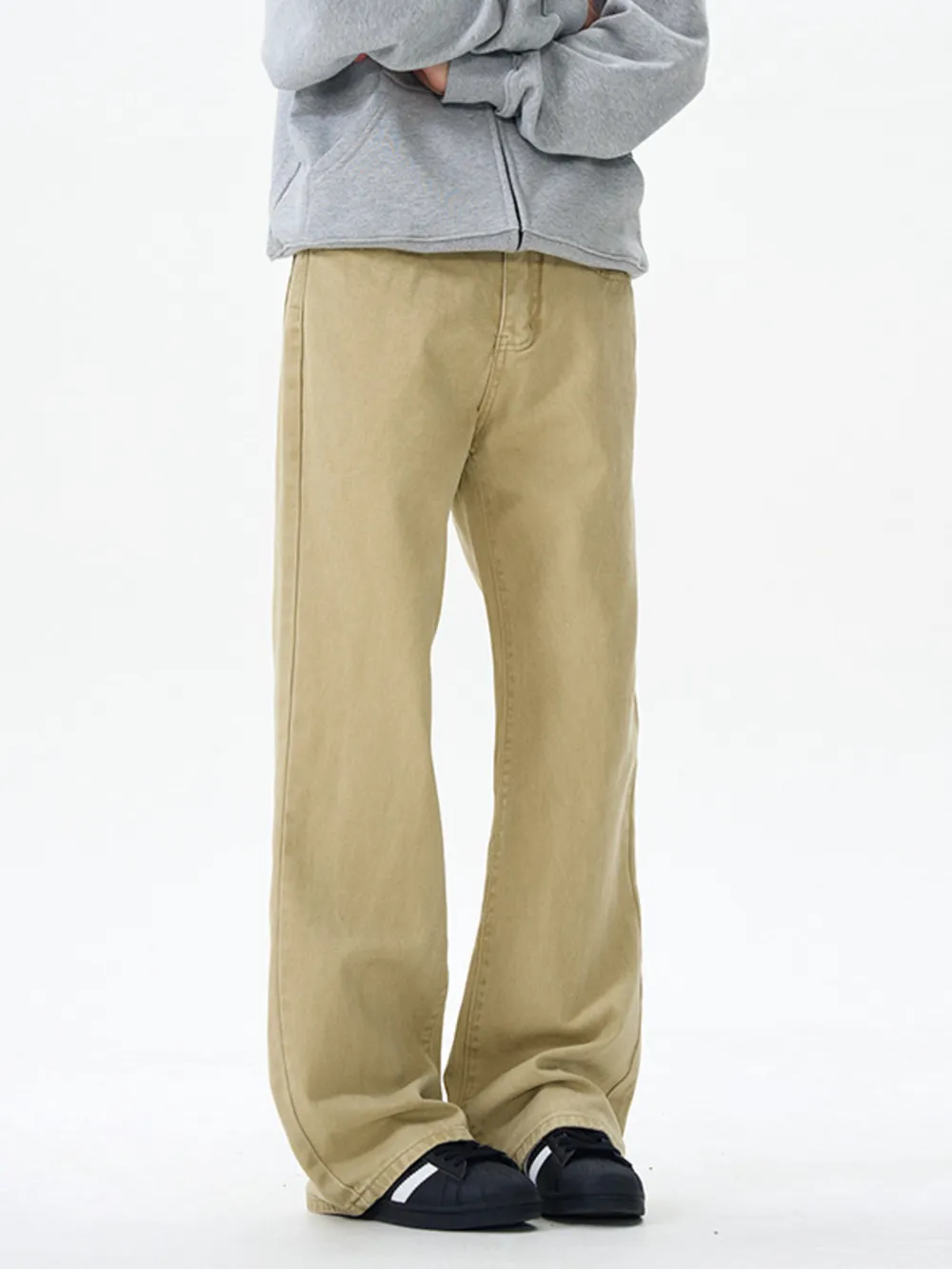 Men's Wide Leg Flare Jeans, image 4