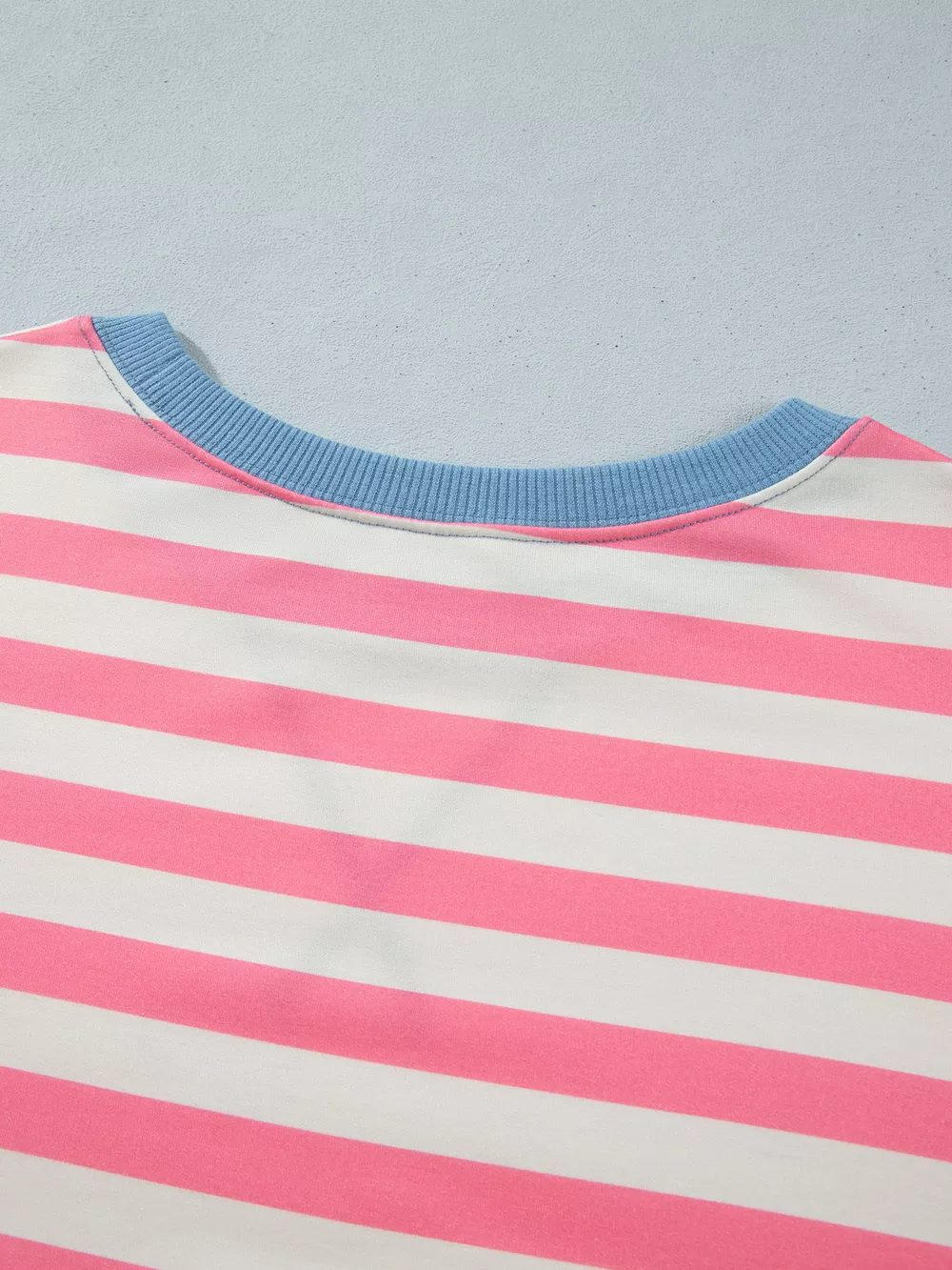 Plus Size Color Block Striped Crewneck Long Sleeve Shift Tunic Sweatshirt, image 9