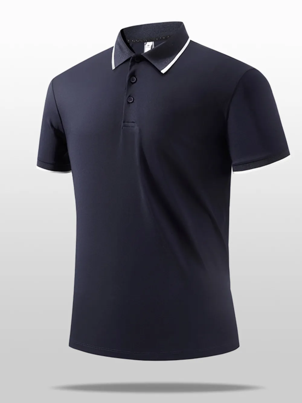 Men's Plus Size Button Detail Short Sleeve Polo