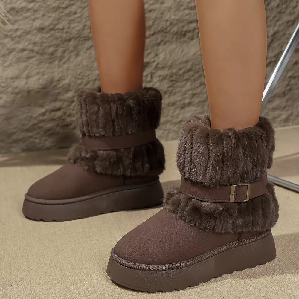 Round Toe Platform Boots, image 4