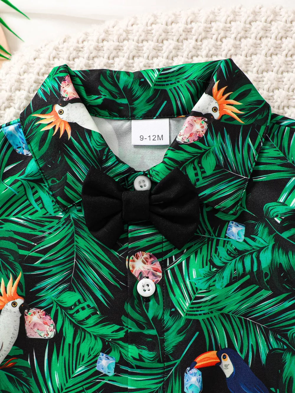 Children's Tropical Print Shirt & Shorts Set, image 3