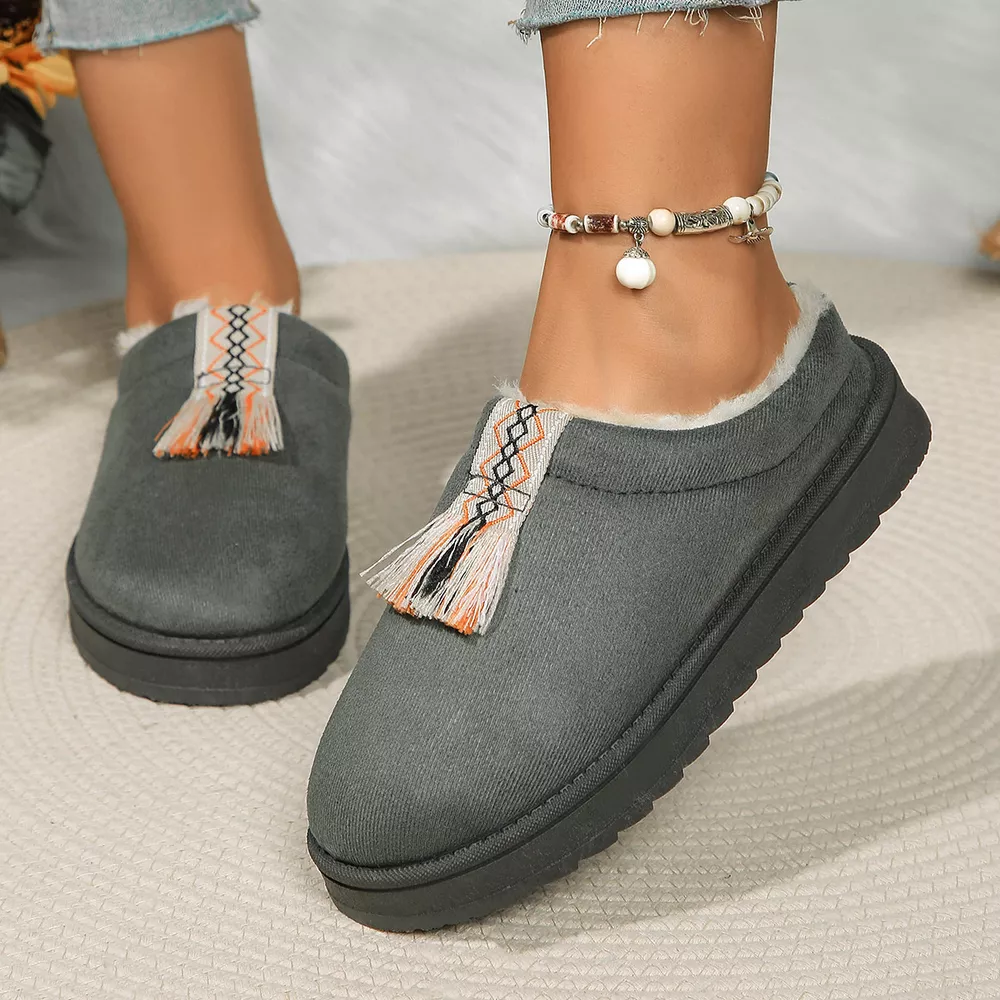 Round Toe Platform Slippers, image 6