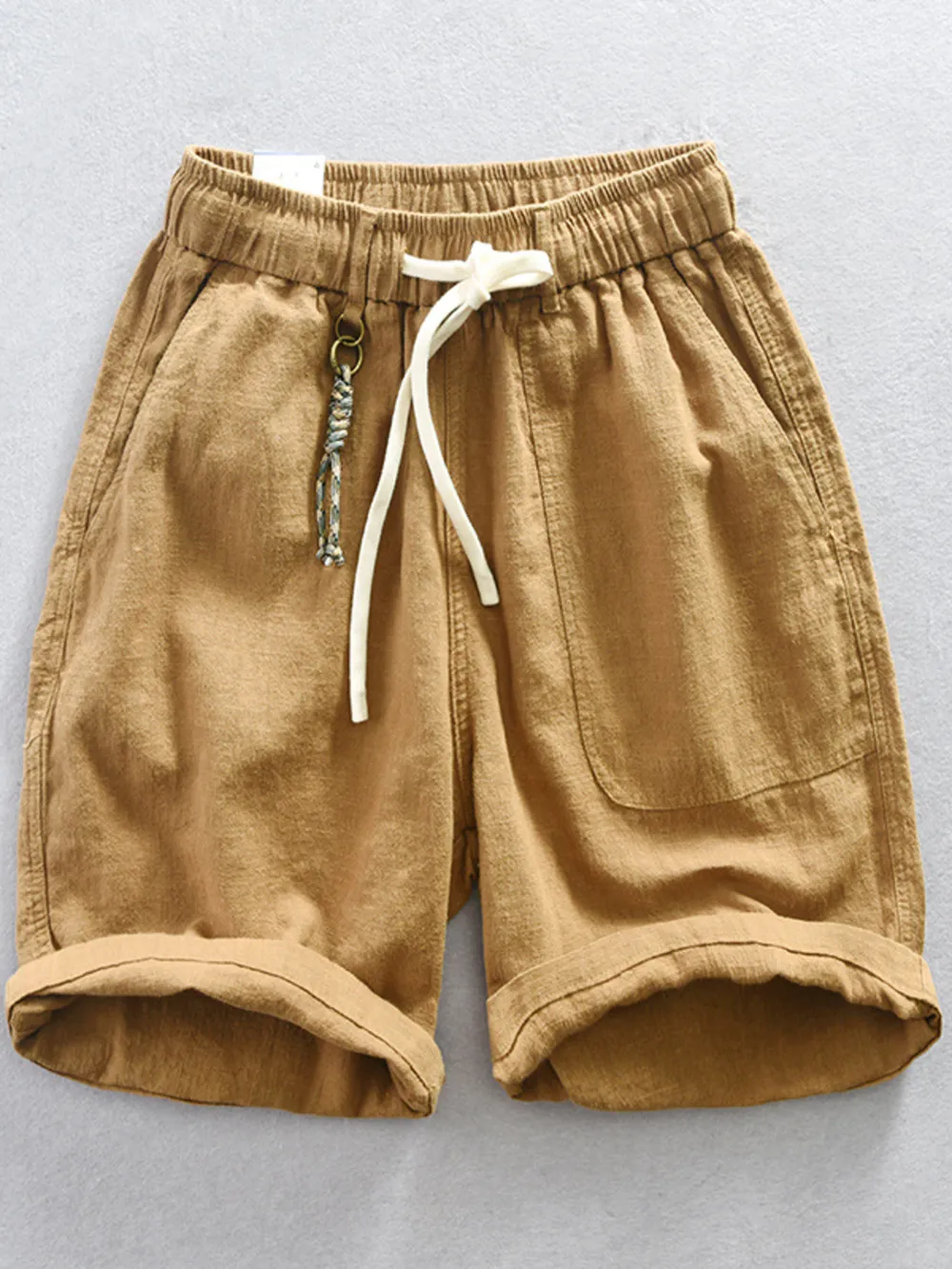 Men's Plus Size Drawstring Casual Shorts, image 4