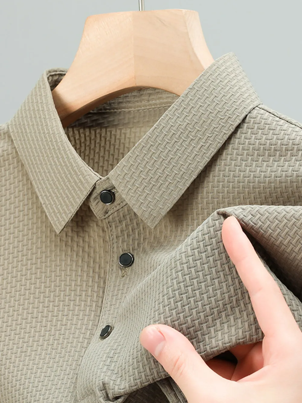 Men's Button Detail Short Sleeve Polo, image 5