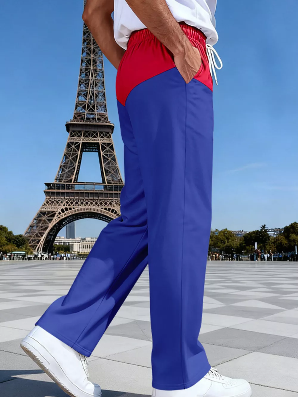 Men's Full Size Two-Tone Relaxed Fit Pants Plus Size, image 14