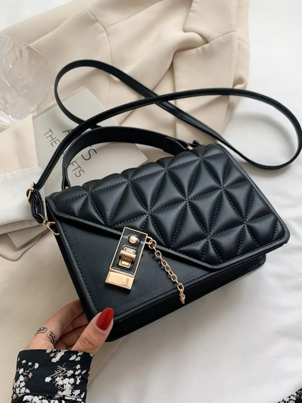 Quilted Flap Crossbody Bag, image 13