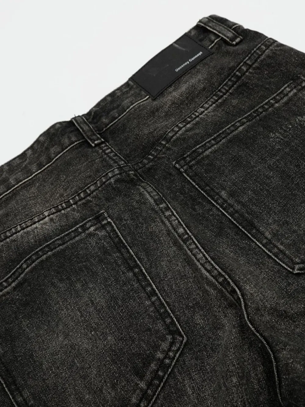 Men's Distressed Washed Straight Jeans, image 15