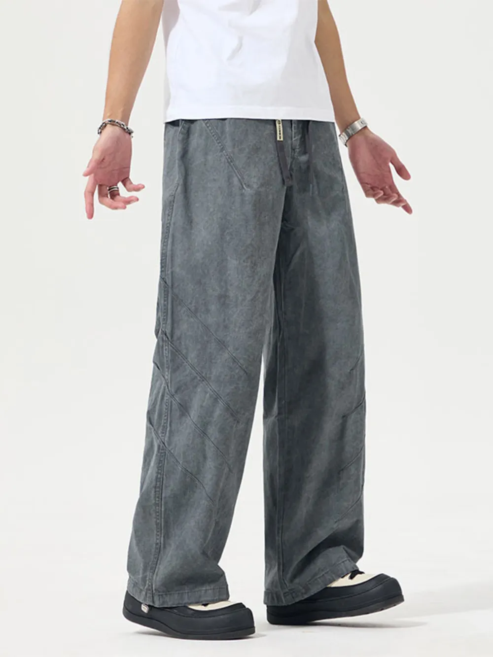 Men's Full Size Wide Leg Pants Plus Size, image 3
