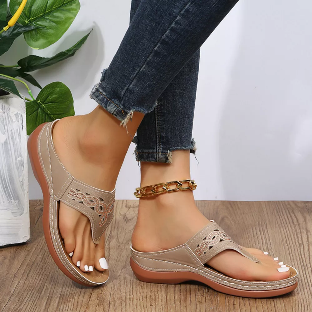 Casual Hollow-Out Thong Sandals, image 4