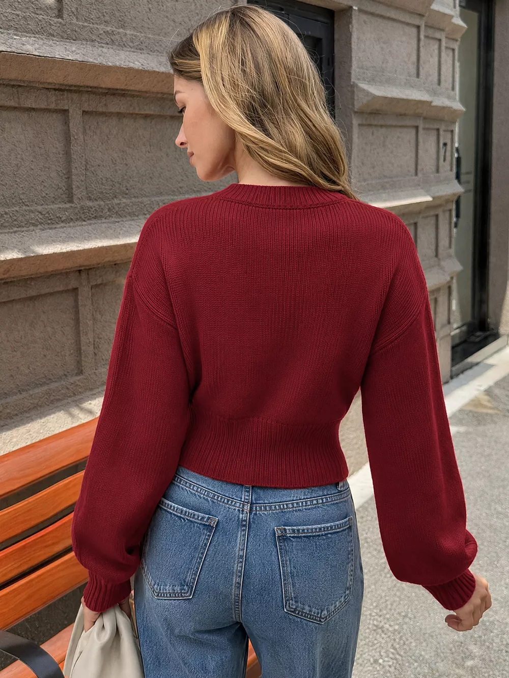 Heart-Button Knit Cardigan, image 6