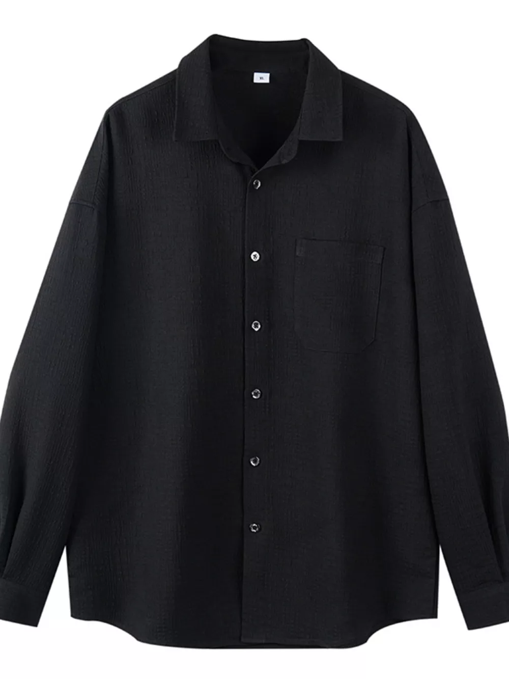 Men's Plus Size Button Up Long Sleeve Shirt