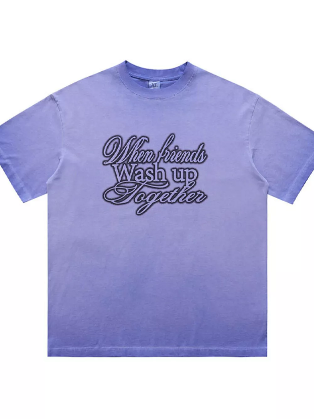 Men's Vintage Wash Letter Graphic Short Sleeve T-Shirt, image 4