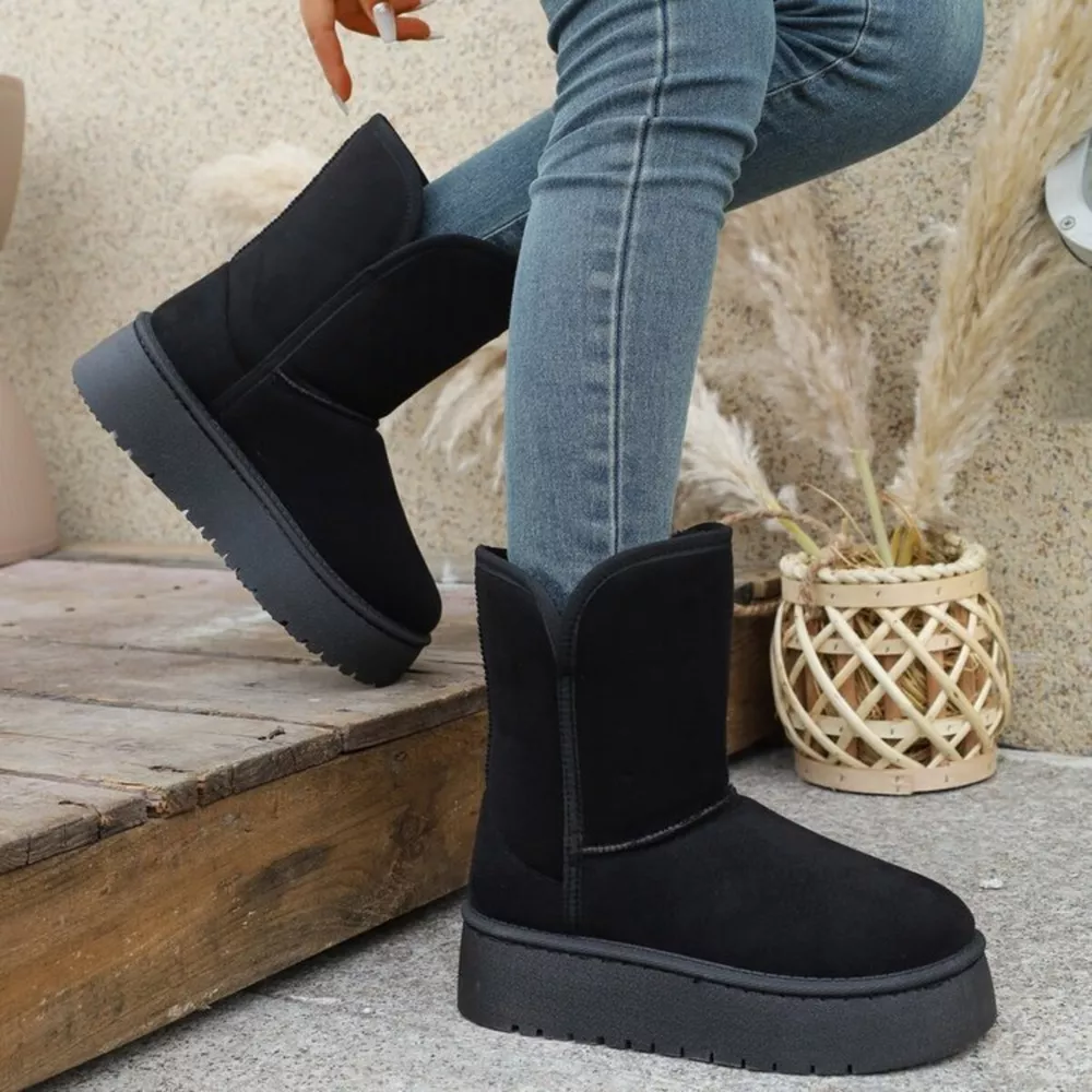 Round Toe Platform Boots, image 3