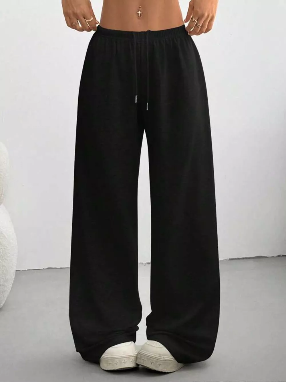 Relaxed Fit Drawstring Pants, image 6