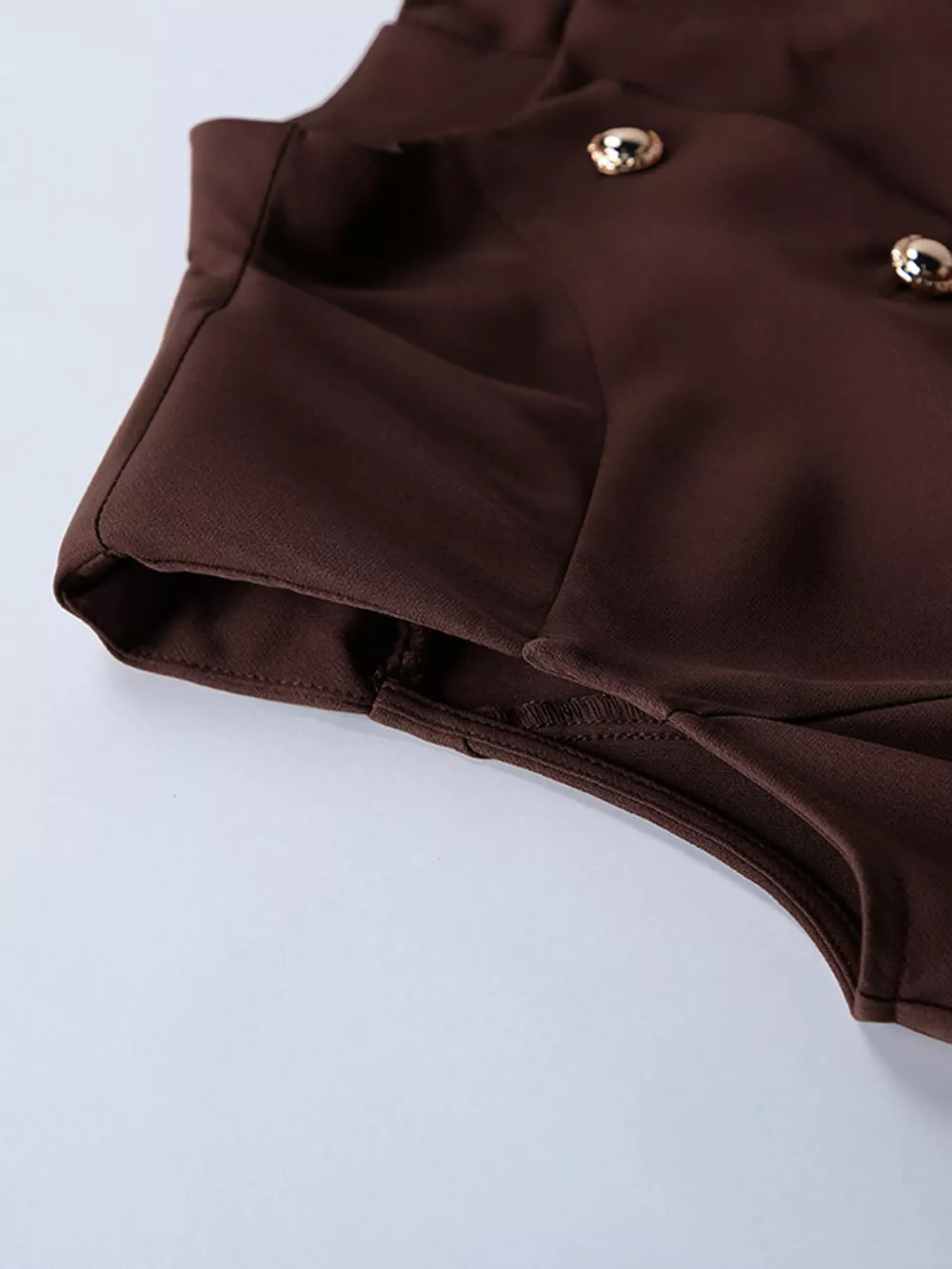 Sleeveless Button-Down A-Line Mini Dress, image 8