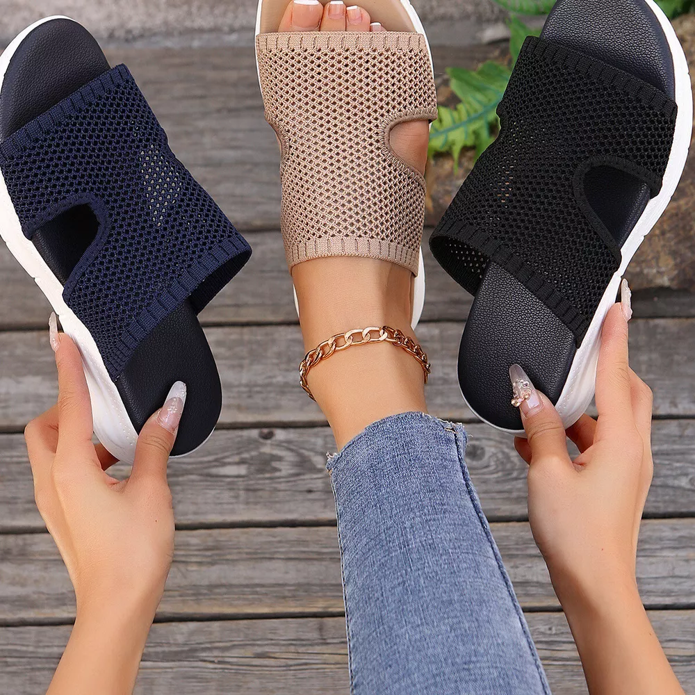 Breathable Mesh Open Toe Sandals, image 6
