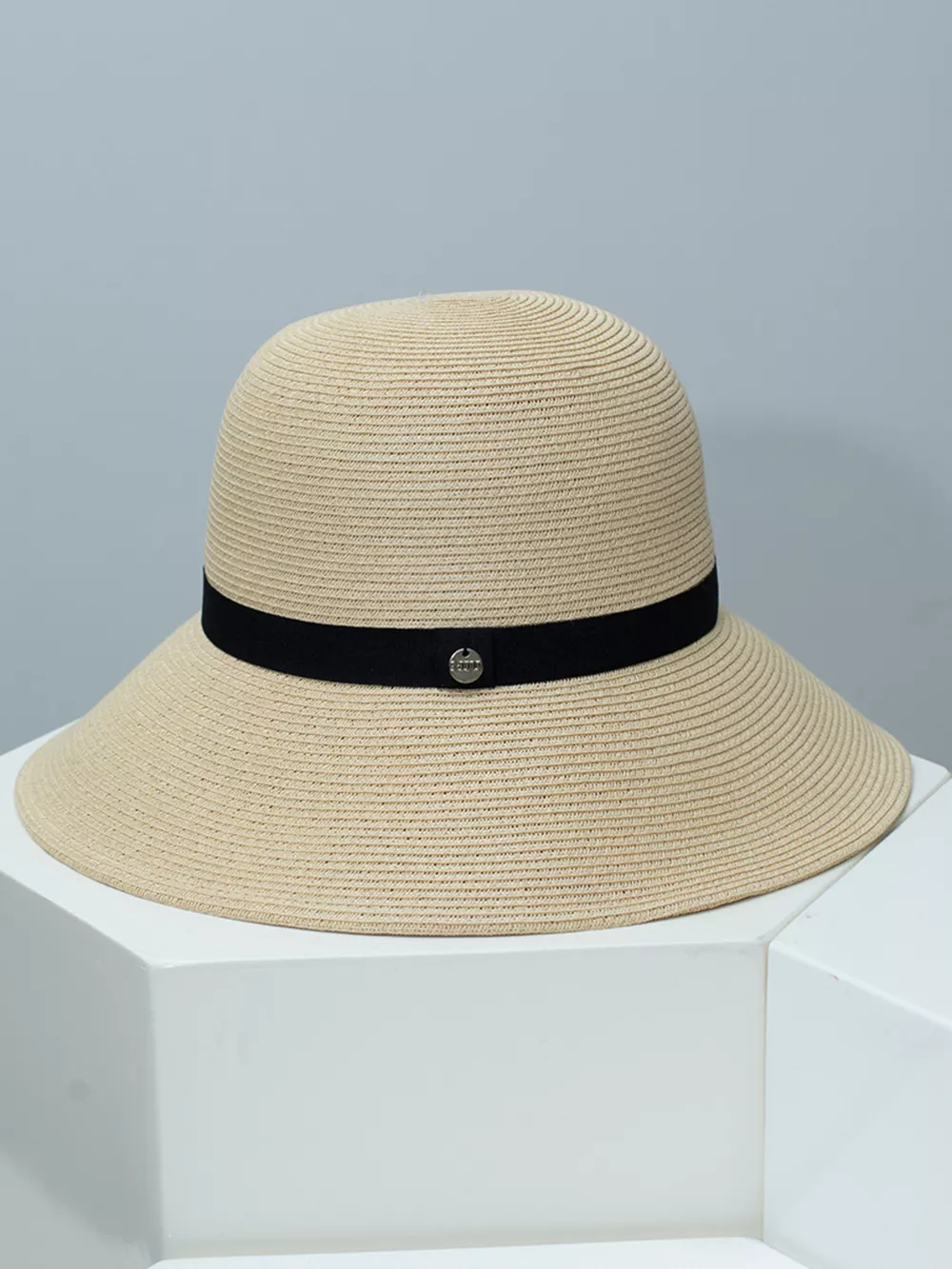 Straw Sun Hat with Ribbon, image 4