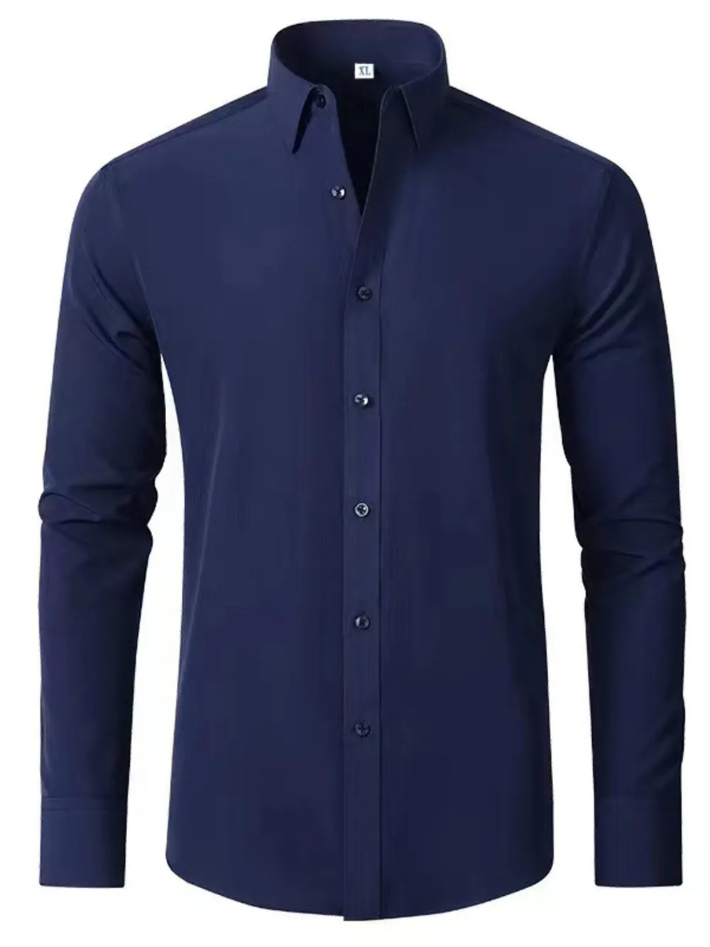 Men's Plus Size Button Up Long Sleeve Shirt, image 7