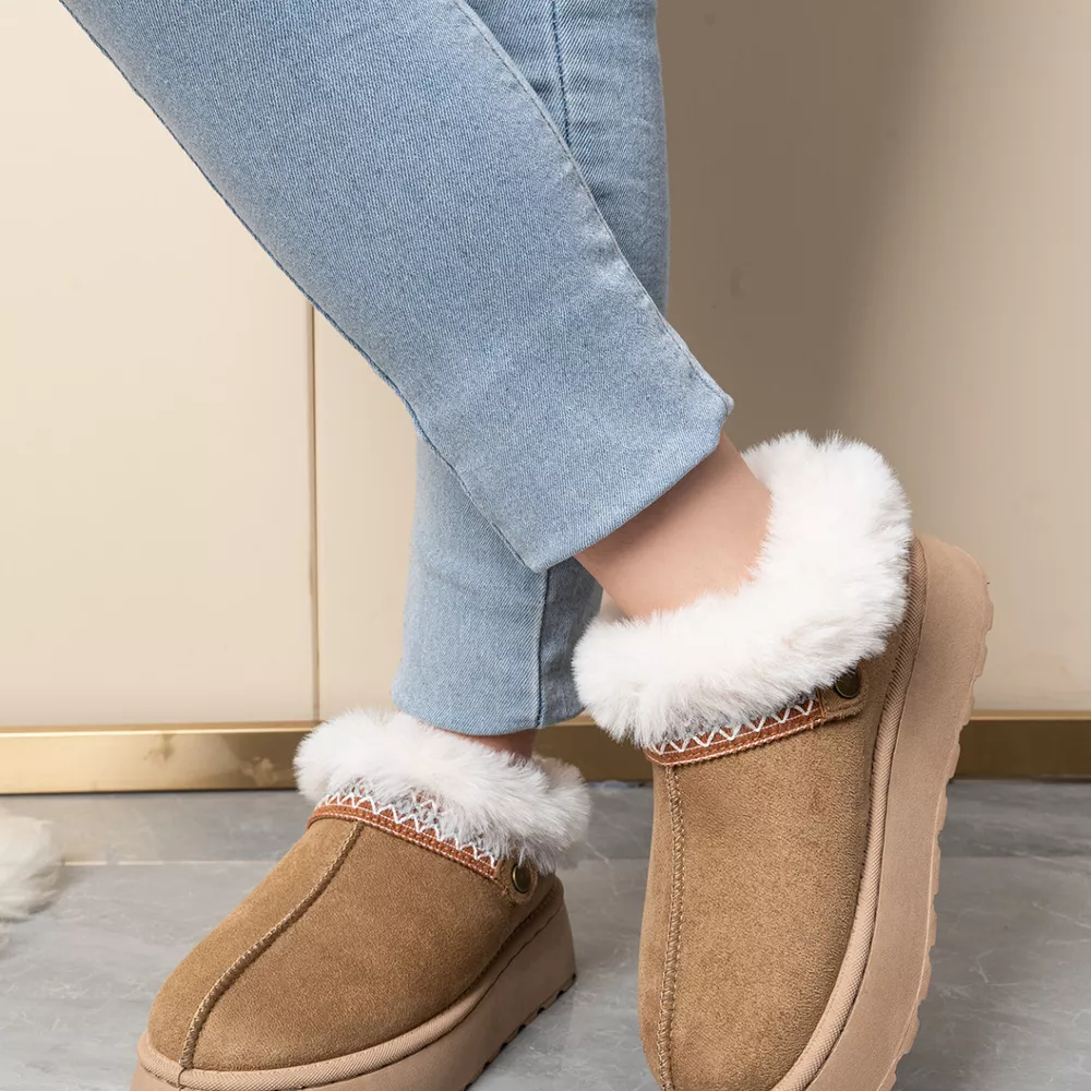 Round Toe Platform Ankle Boots, image 5