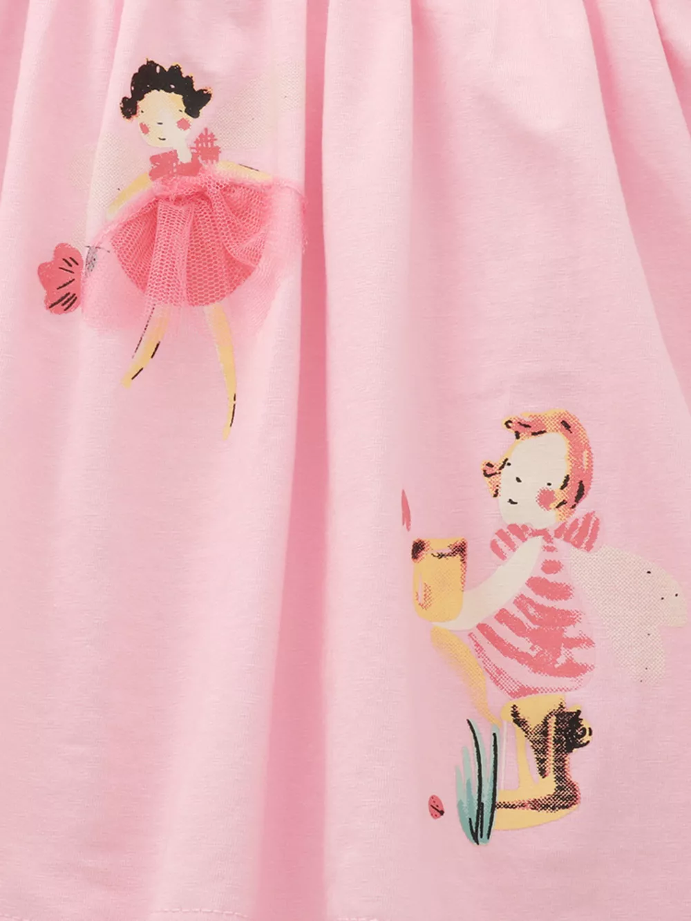 Children's Cute Cartoon Graphic Short Sleeve Dress, image 4