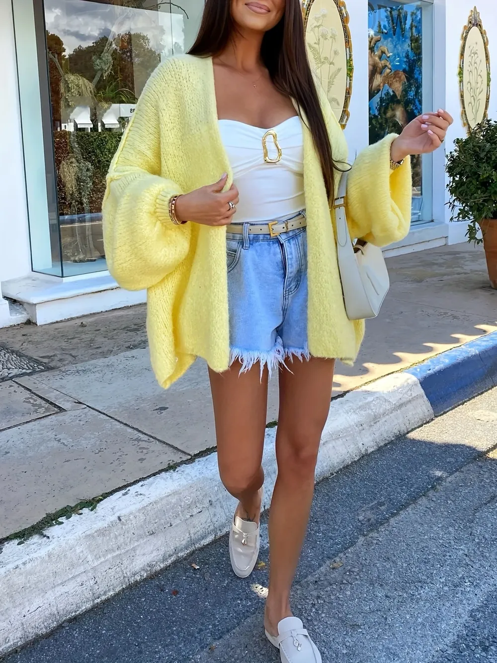 Open Front Long Sleeve Cardigan, image 2