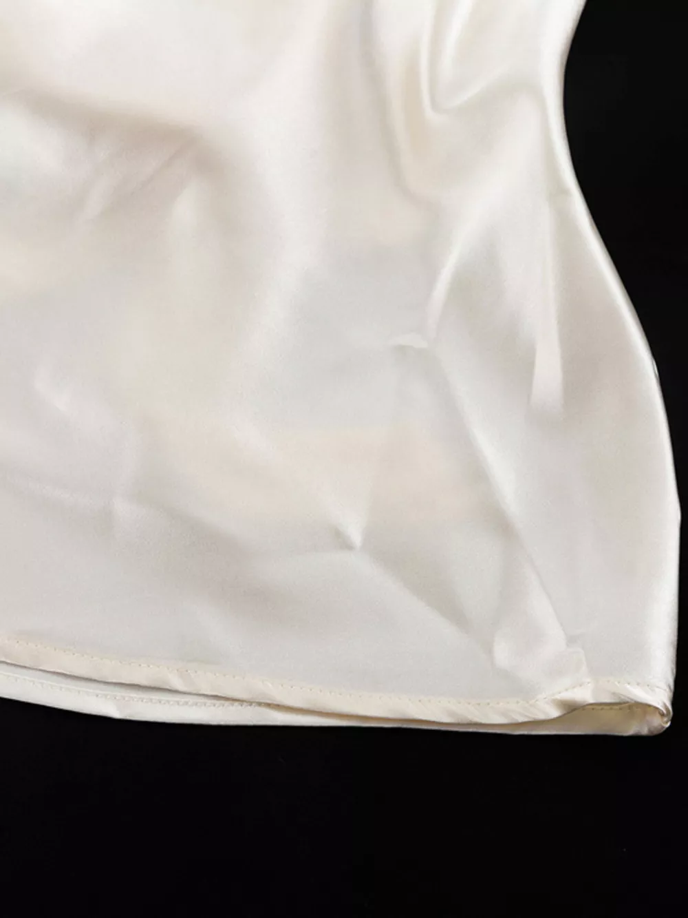 Satin Tie Shoulder Deep V-Neck Dress, image 11