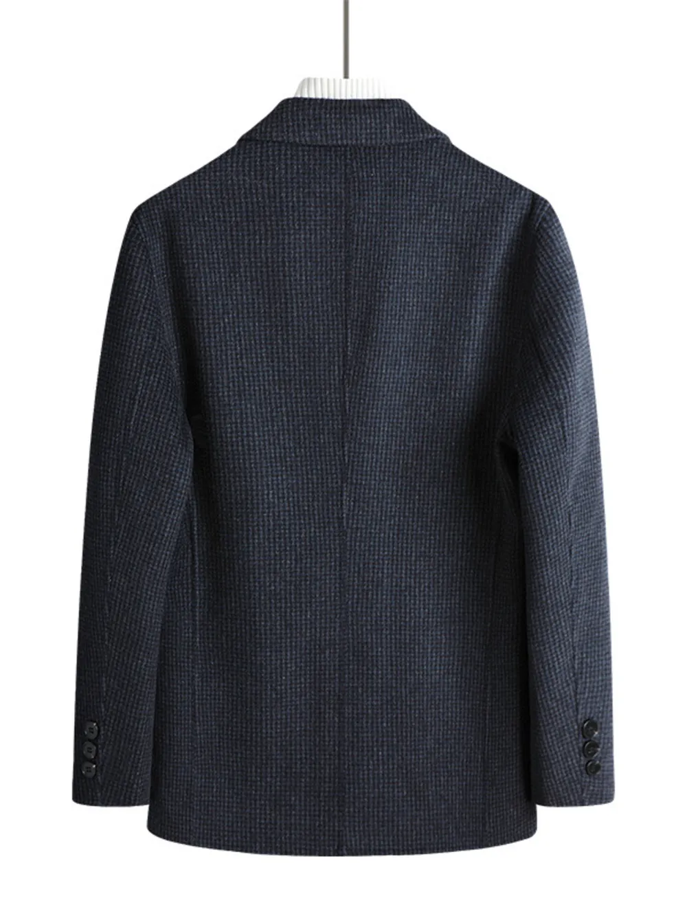 Men's Plus Size Lapel Collar Long Sleeve Blazer, image 2