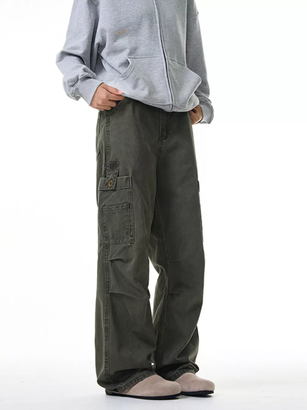 Men's Loose Fit Cargo Pants, image 7