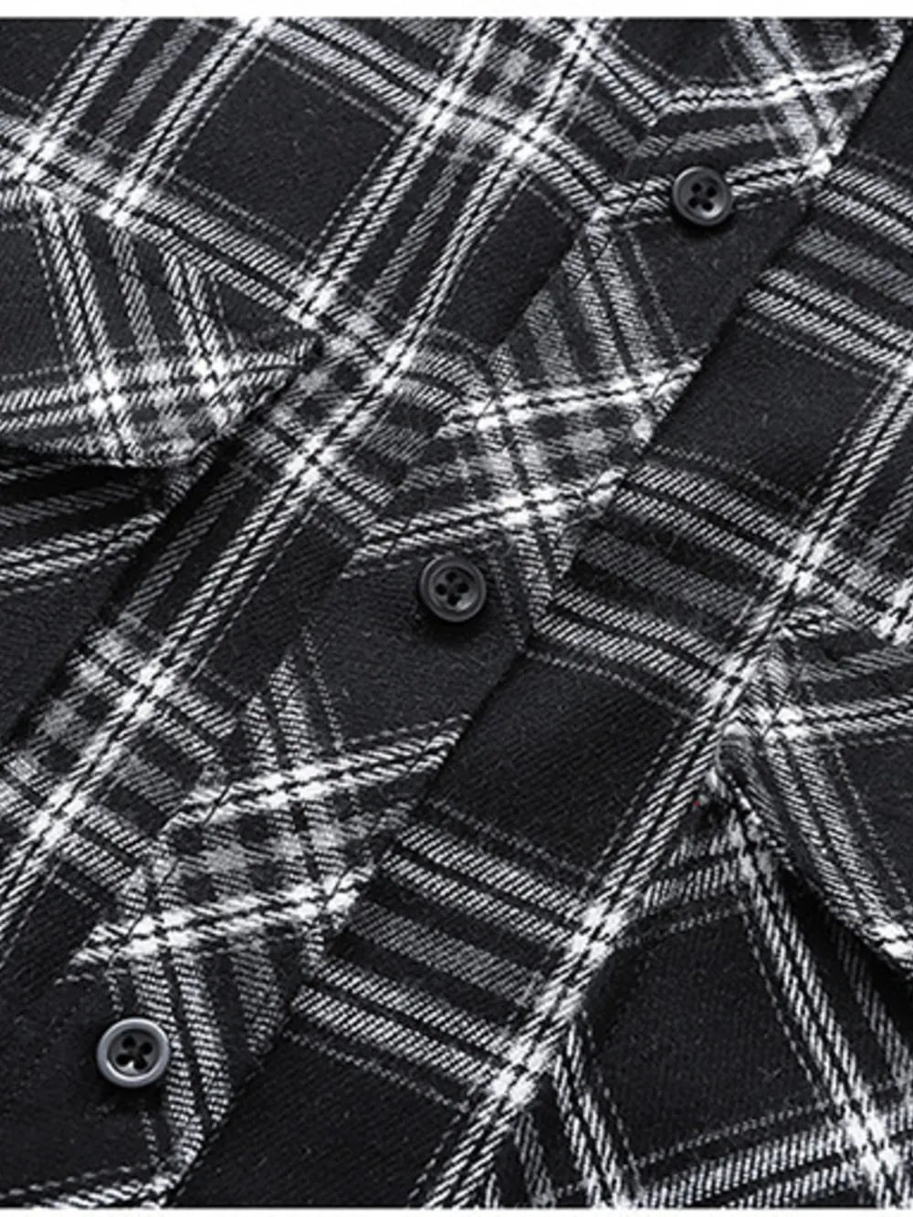 Men's Classic Plaid Button Up Shirt, image 4