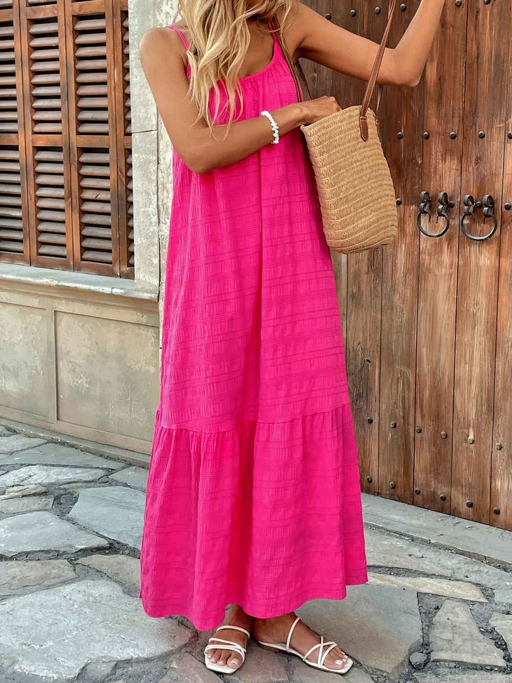 Scoop Neck Cami Maxi Dress, image 5