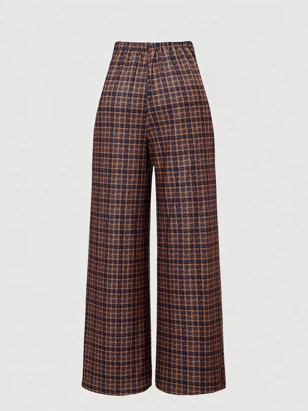 Plaid Wide-Leg Pants, image 3