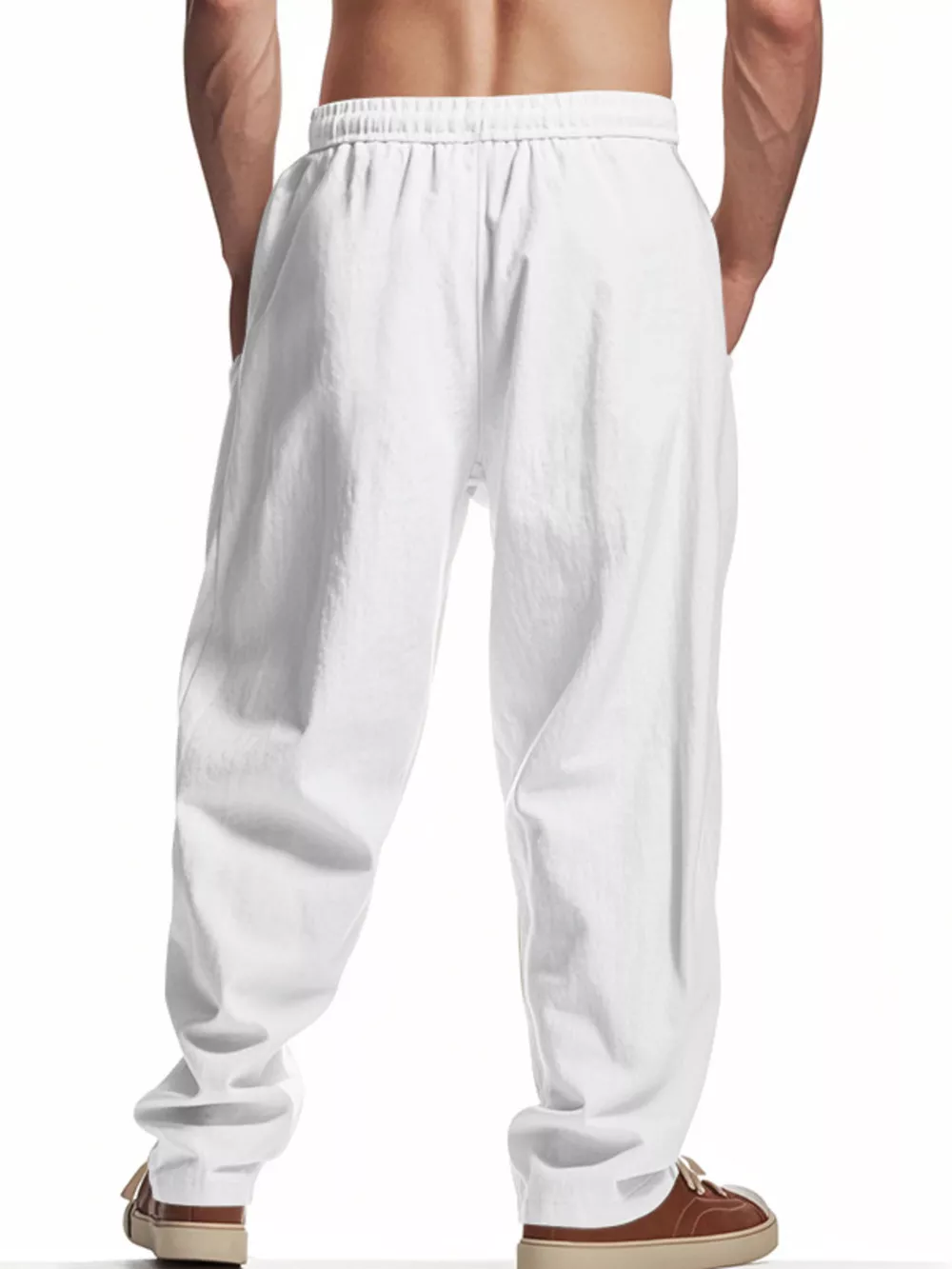 Men's Full Size Drawstring Letter Casual Pants Plus Size, image 22